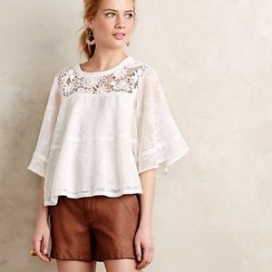 Off white peekaboo blouse (style idea pic)